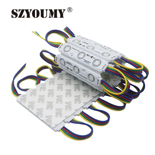 SZYOUMY 5050 SMD RGB 3LED Injection Led Module With Lens